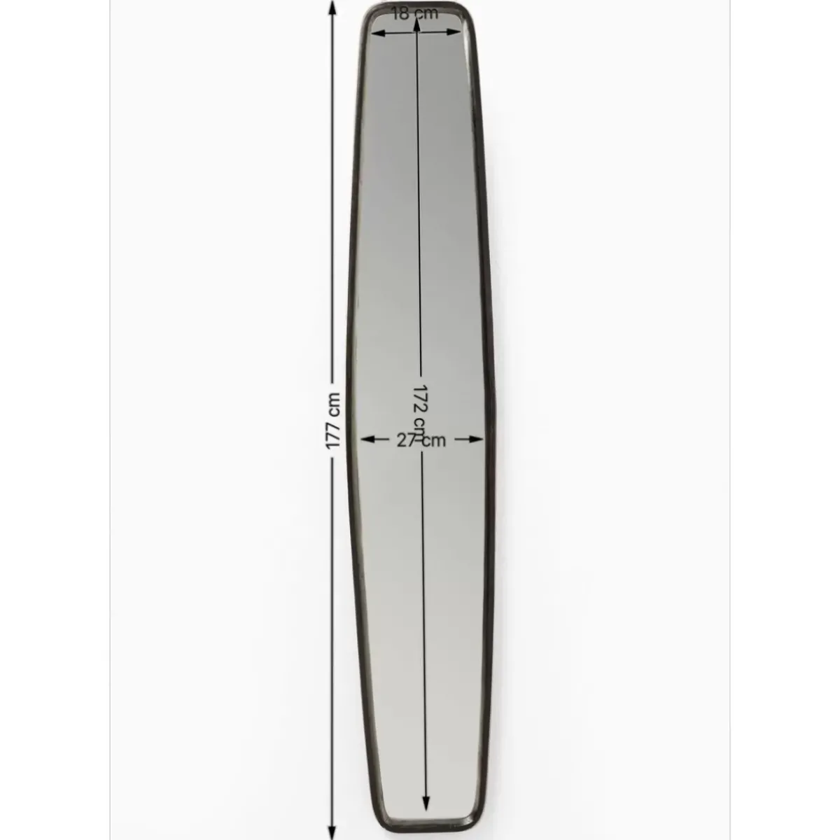 KARE Design Spiegel Clip Black 32X177Cm- Spiegel