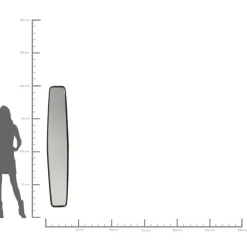 KARE Design Spiegel Clip Black 32X177Cm- Spiegel