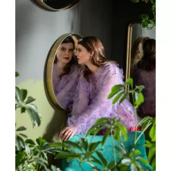 KARE Design Spiegel Curve Mo Brass O60Cm- Spiegel