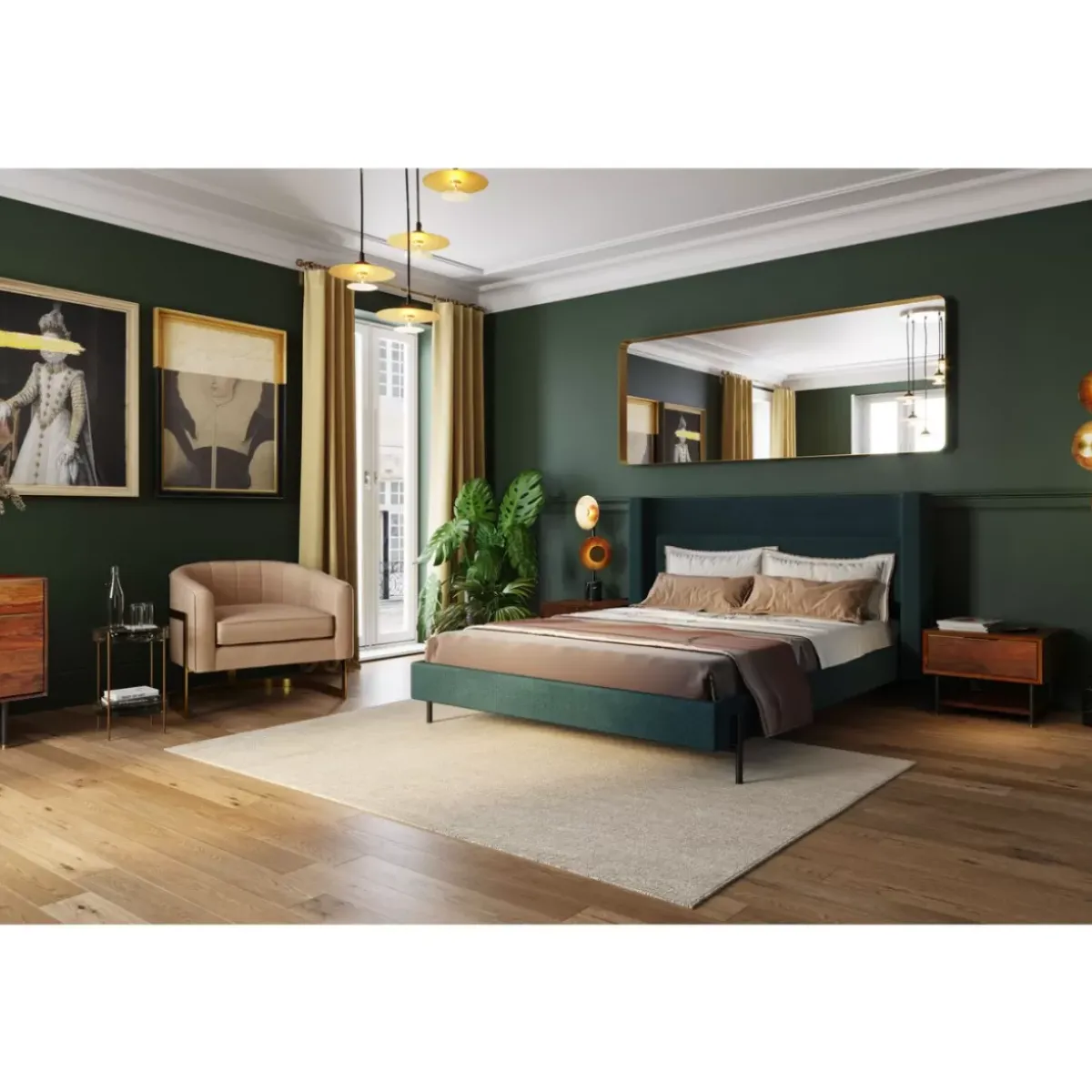 KARE Design Spiegel Curve Mo Brass 70X200Cm- Spiegel