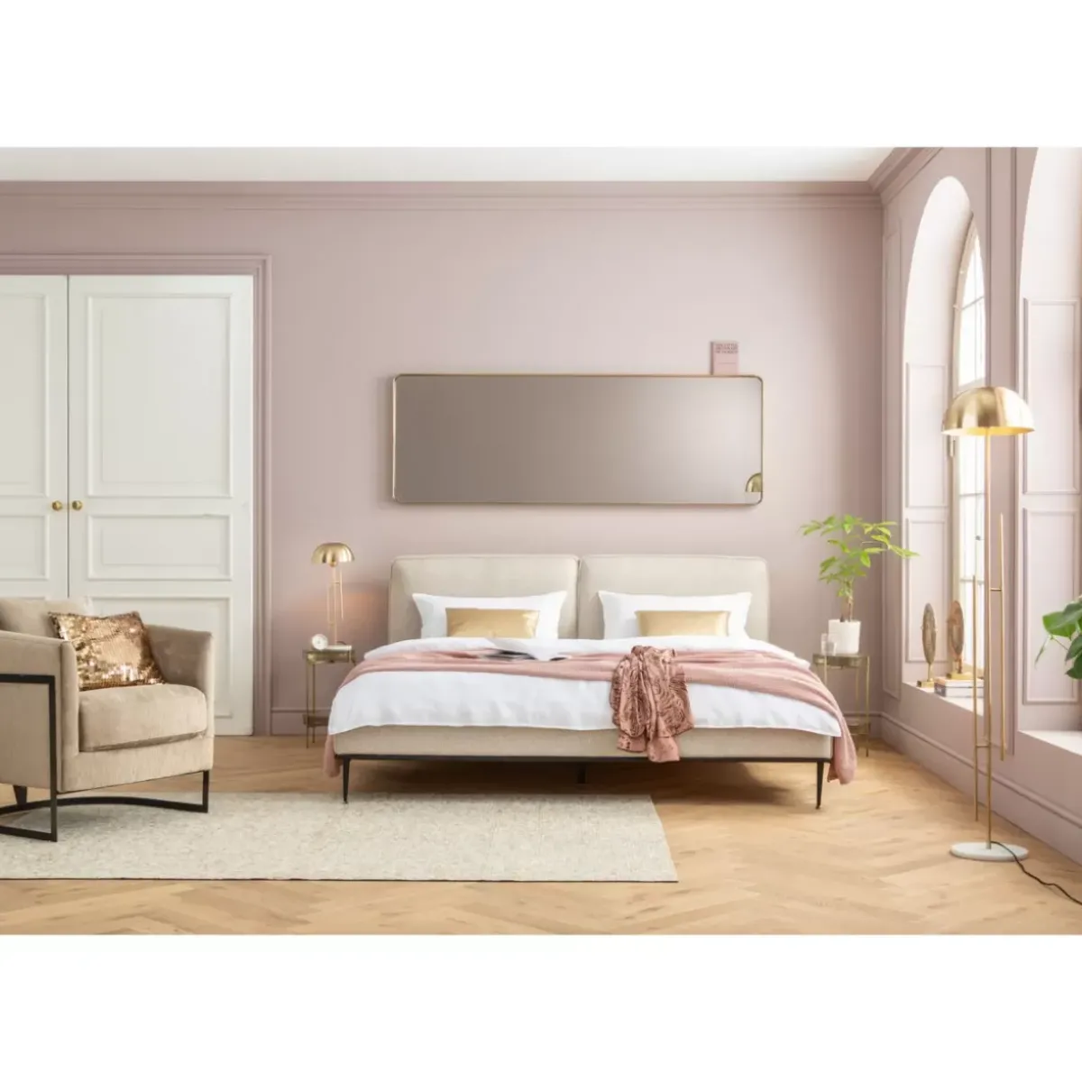 KARE Design Spiegel Curve Mo Brass 70X200Cm- Spiegel