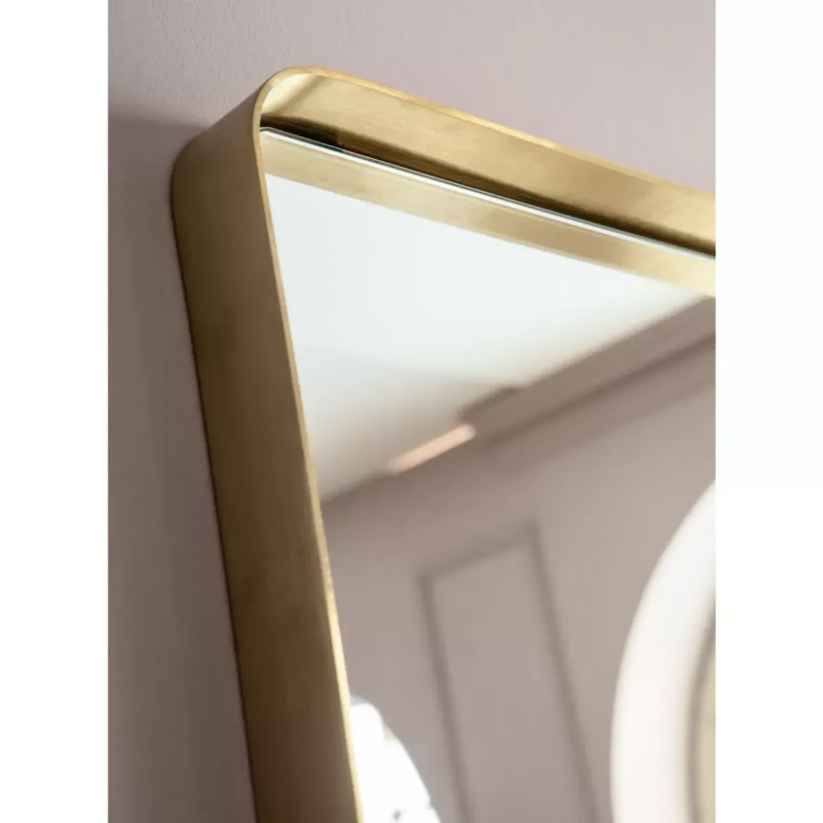 KARE Design Spiegel Curve Rectangular Brass 70X200Cm- Spiegel