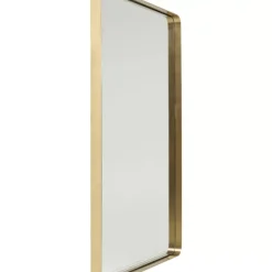 KARE Design Spiegel Curve Rectangular Brass 80X120Cm- Spiegel