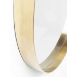 KARE Design Spiegel Curve Round Brass O60Cm- Spiegel