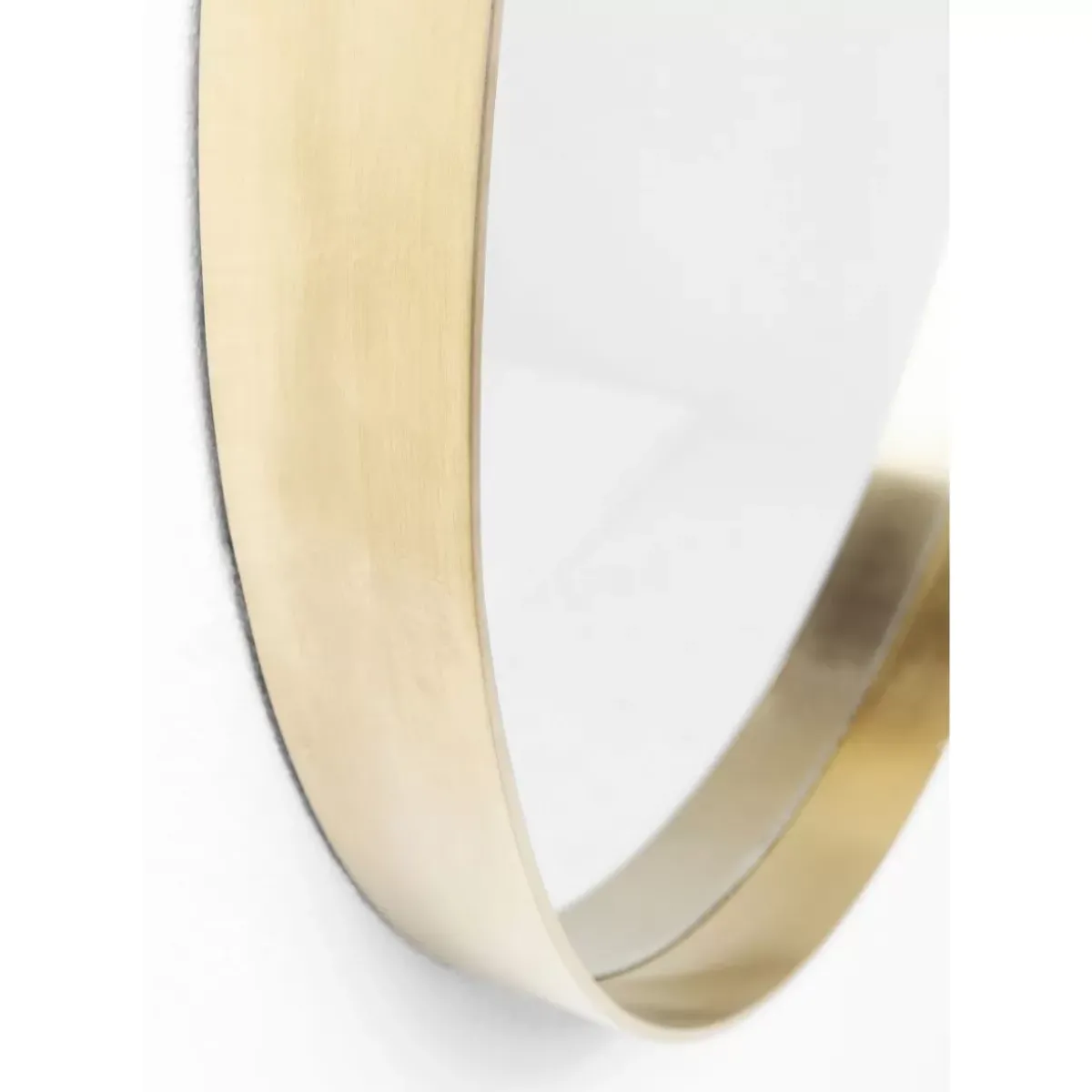 KARE Design Spiegel Curve Round Brass O60Cm- Spiegel