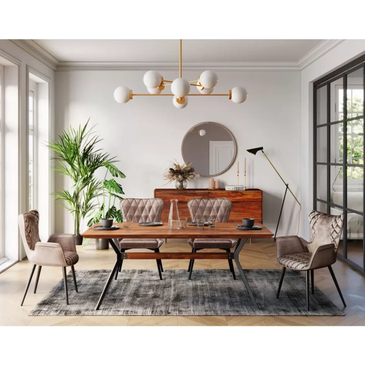 KARE Design Spiegel Curve Round Copper O100Cm- Spiegel