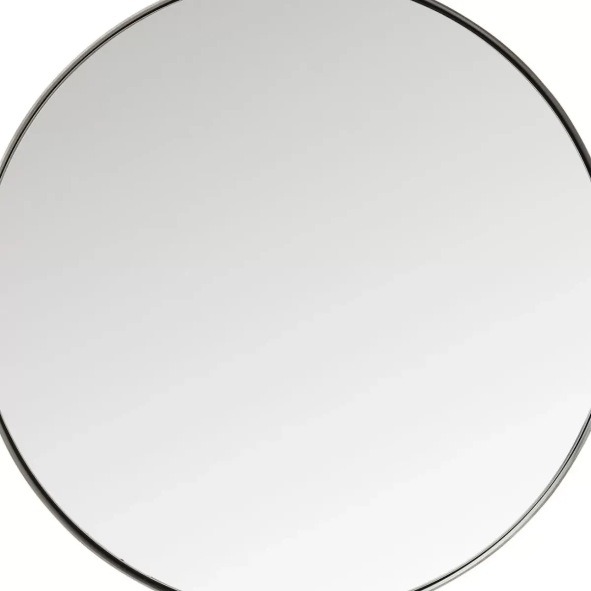 KARE Design Spiegel Curve Round Steel Nature O100Cm- Spiegel