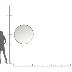 KARE Design Spiegel Curve Round Steel Nature O100Cm- Spiegel