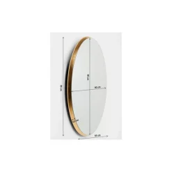 KARE Design Spiegel Jetset Oval Gold 94X64Cm- Spiegel