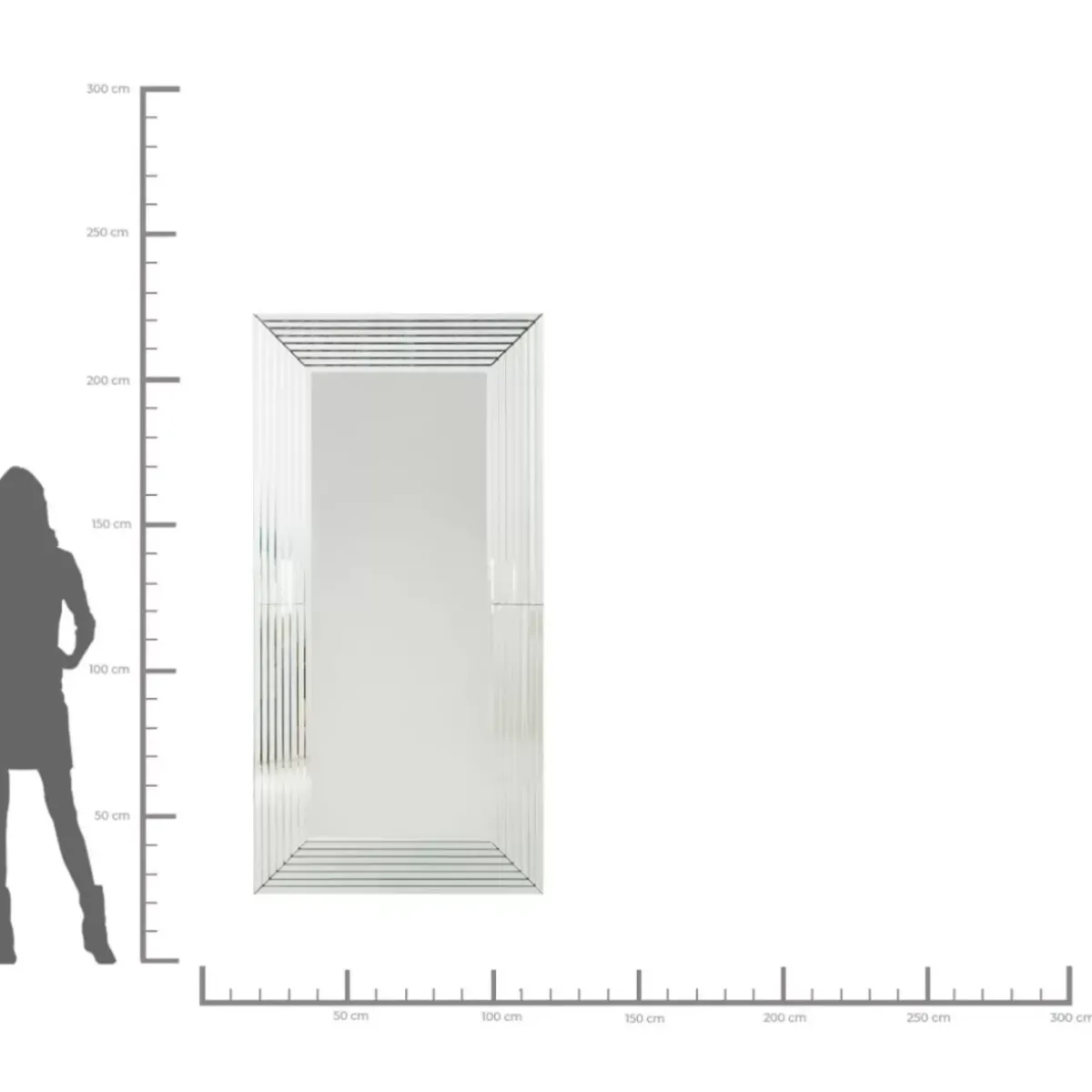 KARE Design Spiegel Linea 100X200Cm- Spiegel