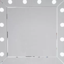 KARE Design Spiegel Make Up Square 81X81Cm- Leuchtobjekte