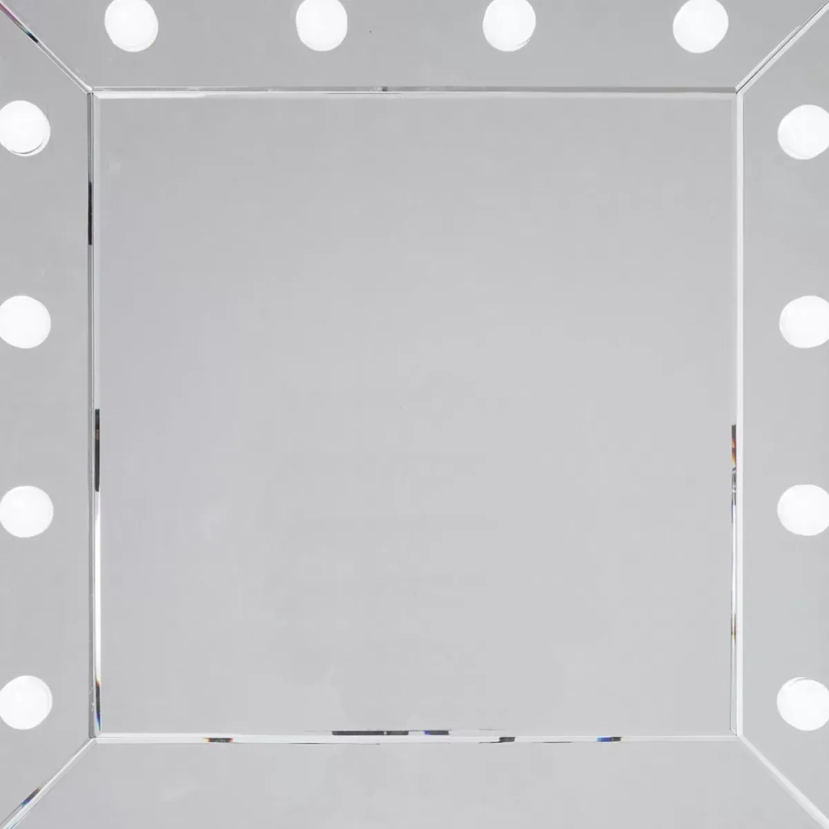 KARE Design Spiegel Make Up Square 81X81Cm- Leuchtobjekte