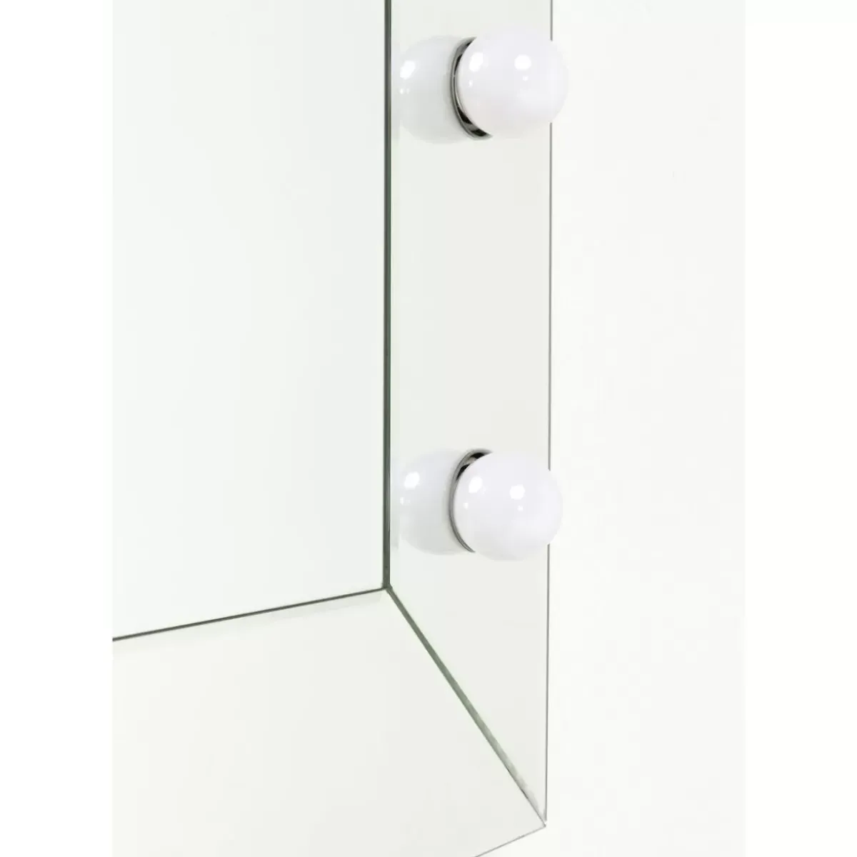 KARE Design Spiegel Make Up Square 81X81Cm- Leuchtobjekte