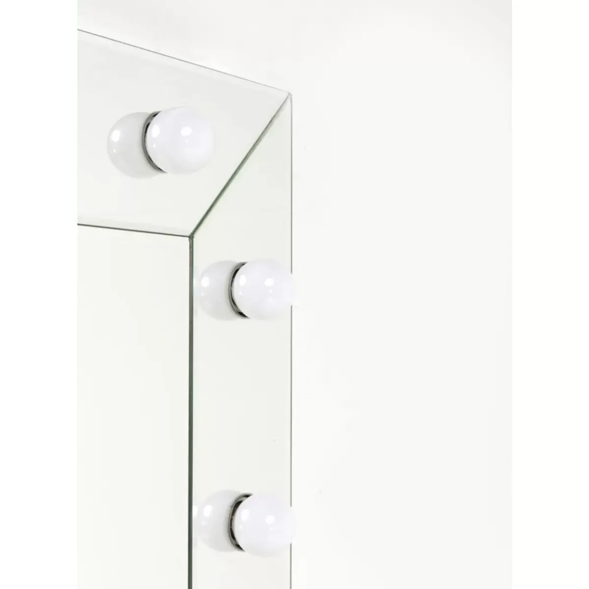 KARE Design Spiegel Make Up Square 81X81Cm- Leuchtobjekte