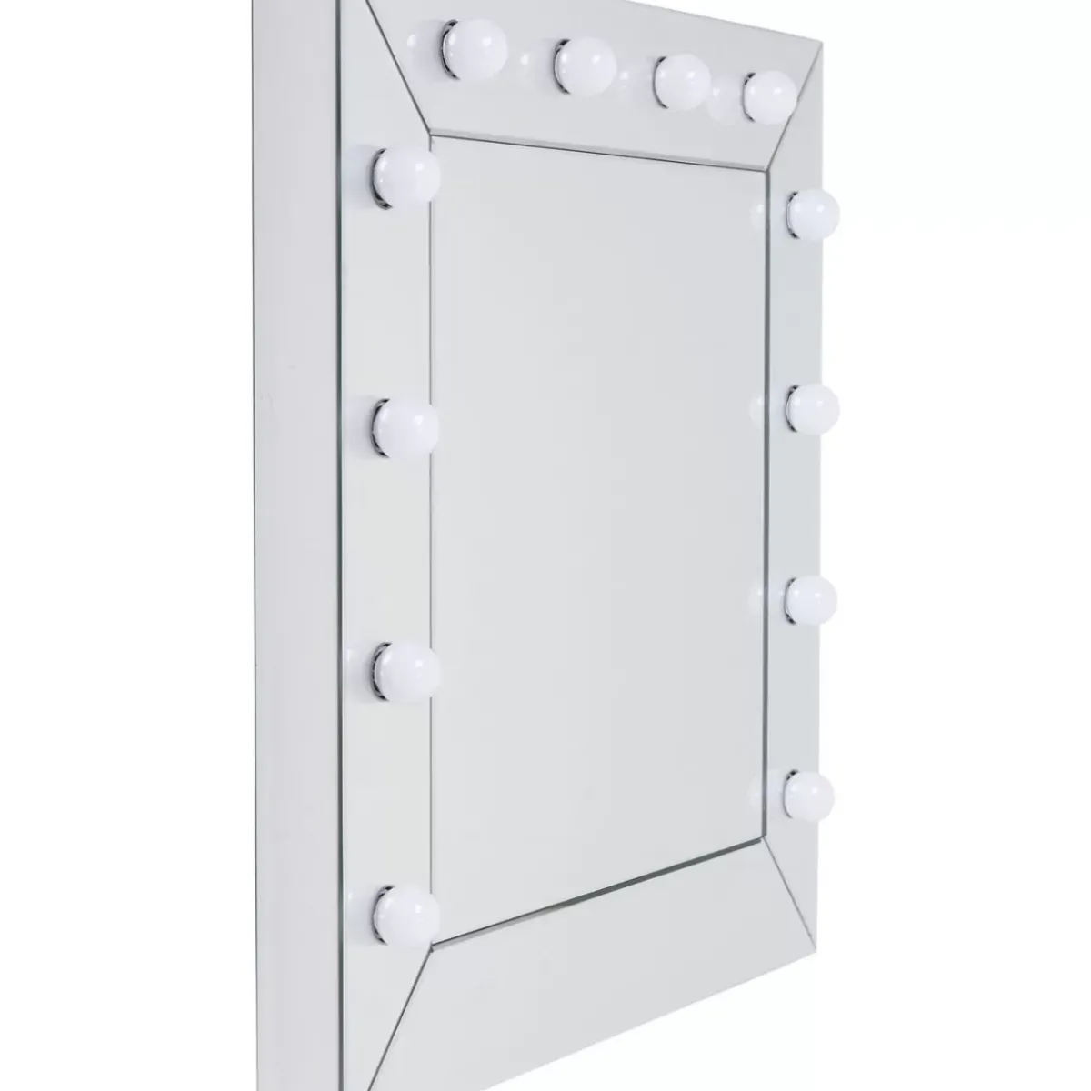 KARE Design Spiegel Make Up Square 81X81Cm- Leuchtobjekte