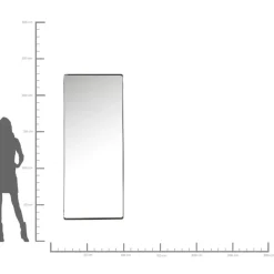 KARE Design Spiegel Ombra Mo Soft Schwarz 80X200Cm- Spiegel