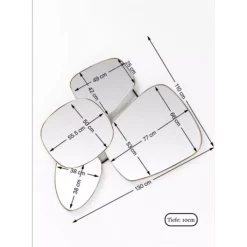 KARE Design Spiegel Shapes 130X110Cm- Spiegel