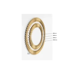 KARE Design Spiegel Solare Gold O132Cm- Spiegel