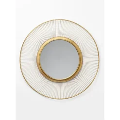 KARE Design Spiegel Sun Storm Gold O93Cm- Spiegel