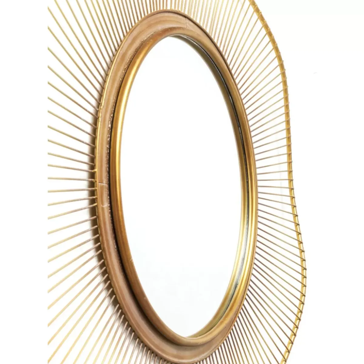 KARE Design Spiegel Sun Storm Gold O93Cm- Spiegel