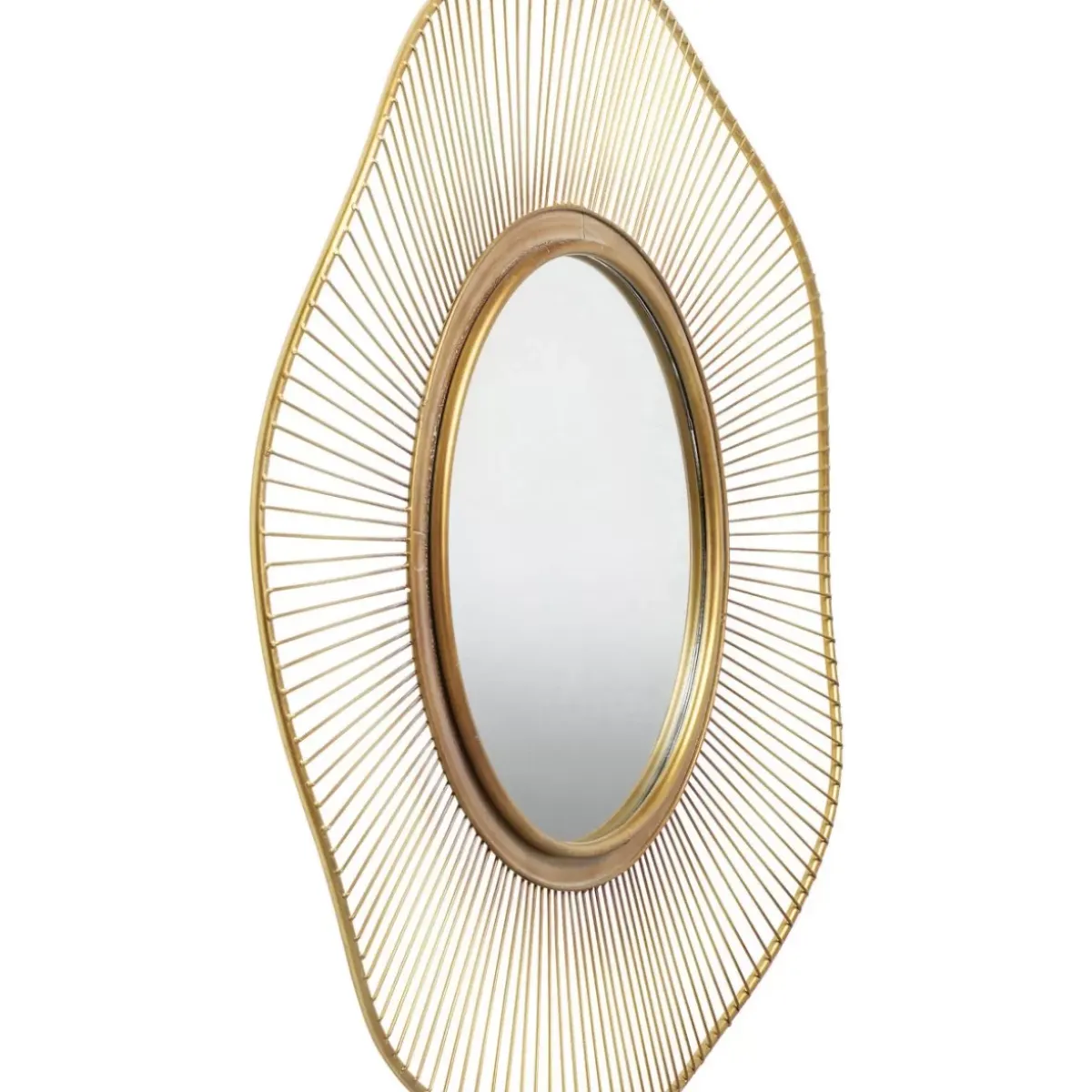 KARE Design Spiegel Sun Storm Gold O93Cm- Spiegel