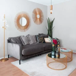 KARE Design Spiegel Sunbeam O90Cm- Spiegel