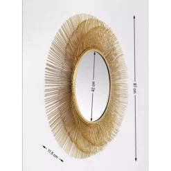 KARE Design Spiegel Sunburst Tre Gold O87Cm- Spiegel