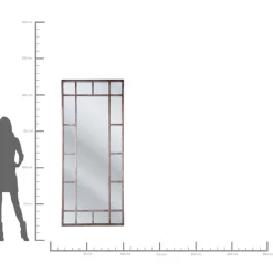 KARE Design Spiegel Window Iron 200X90Cm- Spiegel