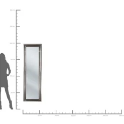 KARE Design Standspiegel Frame Silver 55X180Cm- Spiegel