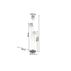 KARE Design Stehleuchte Al Capone Tre- Steh & Bodenleuchten