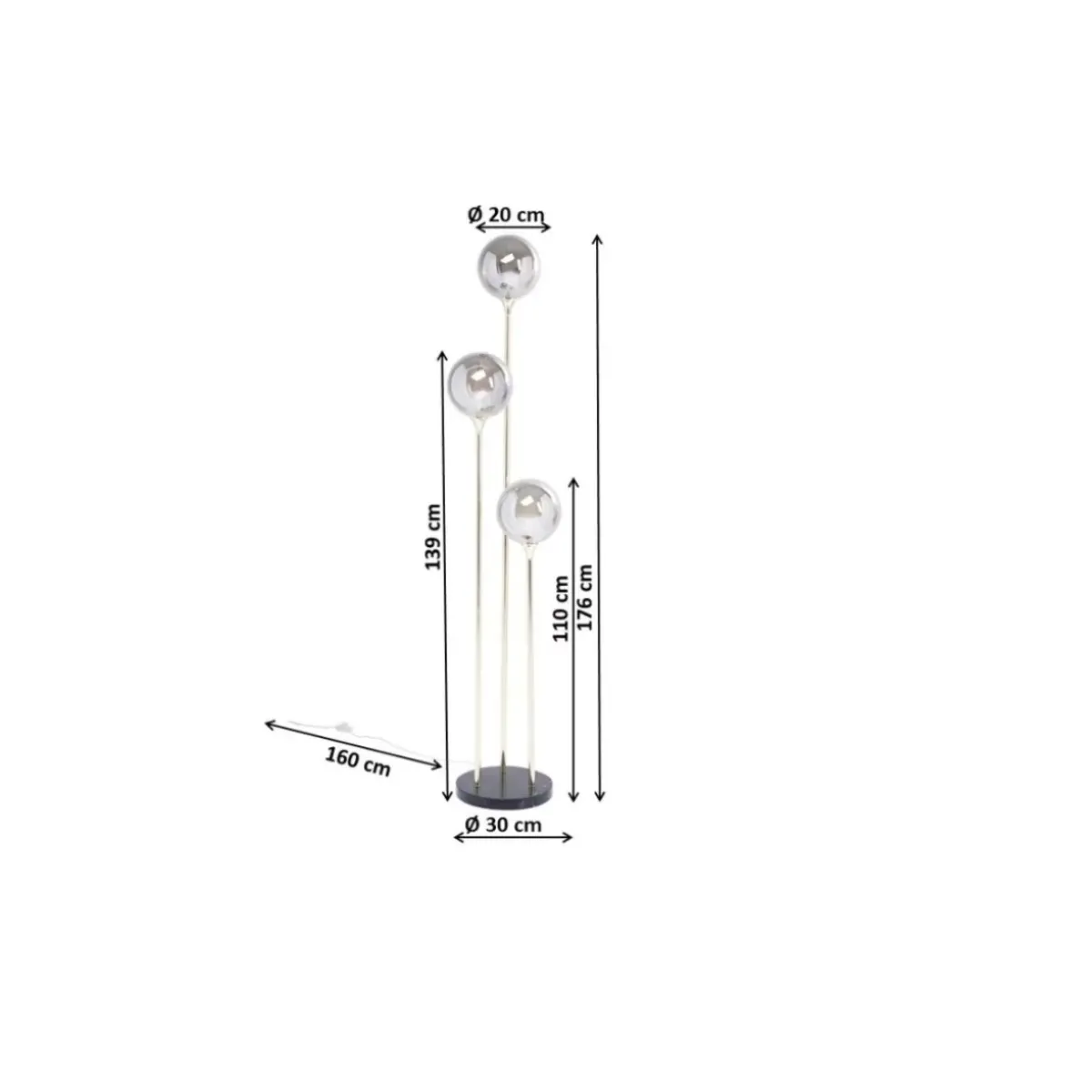 KARE Design Stehleuchte Al Capone Tre- Steh & Bodenleuchten