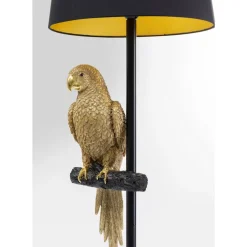KARE Design Stehleuchte Animal Parrot Gold 176Cm- Steh & Bodenleuchten