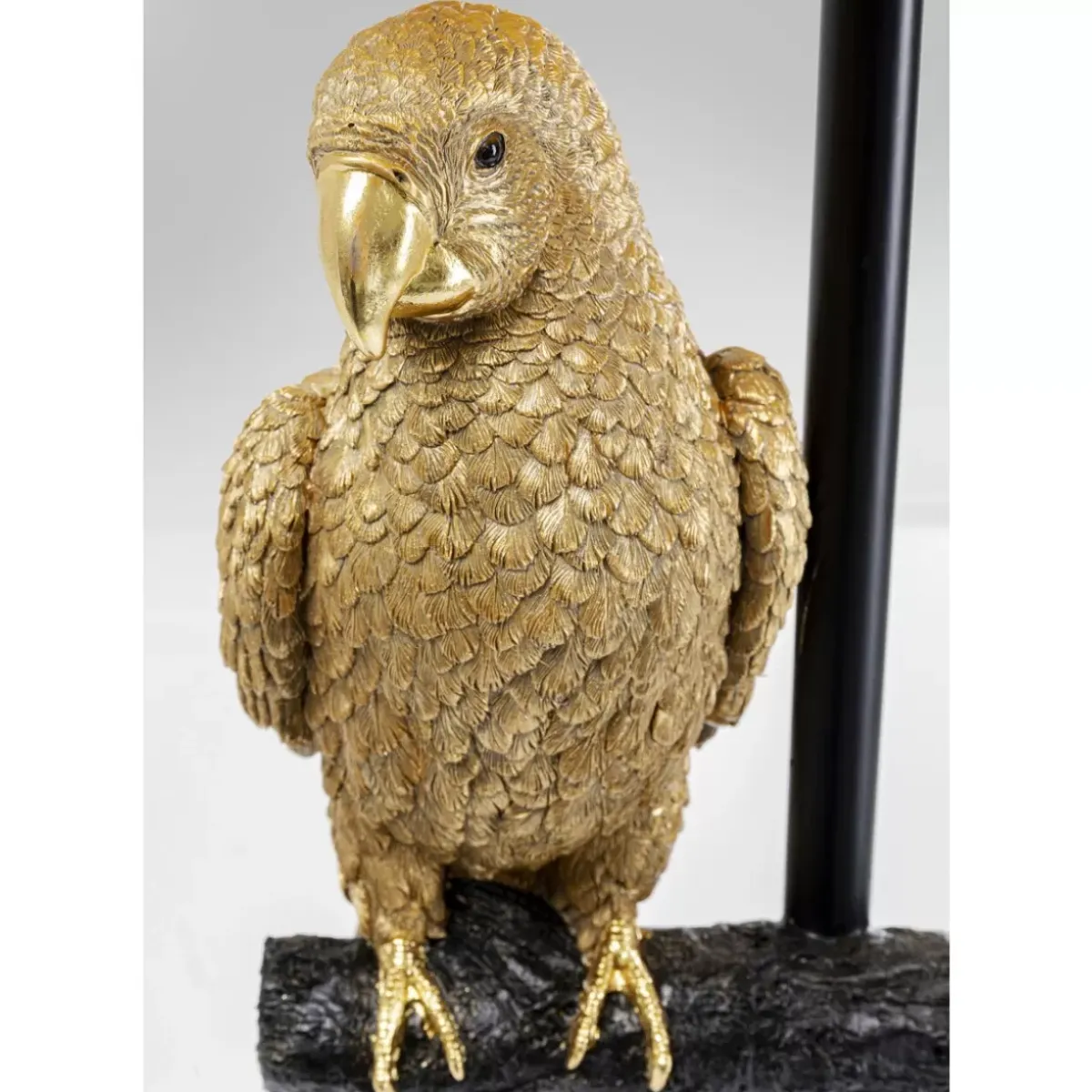 KARE Design Stehleuchte Animal Parrot Gold 176Cm- Steh & Bodenleuchten