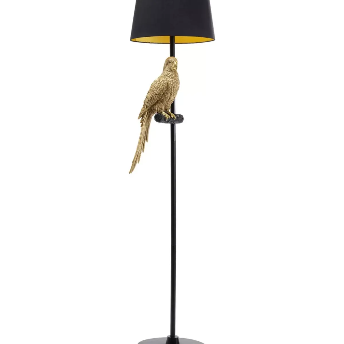 KARE Design Stehleuchte Animal Parrot Gold 176Cm- Steh & Bodenleuchten