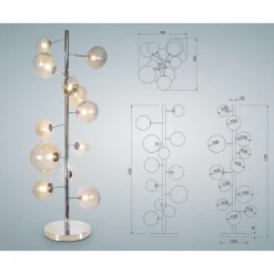 KARE Design Stehleuchte Balloon Smoke 12- Steh & Bodenleuchten