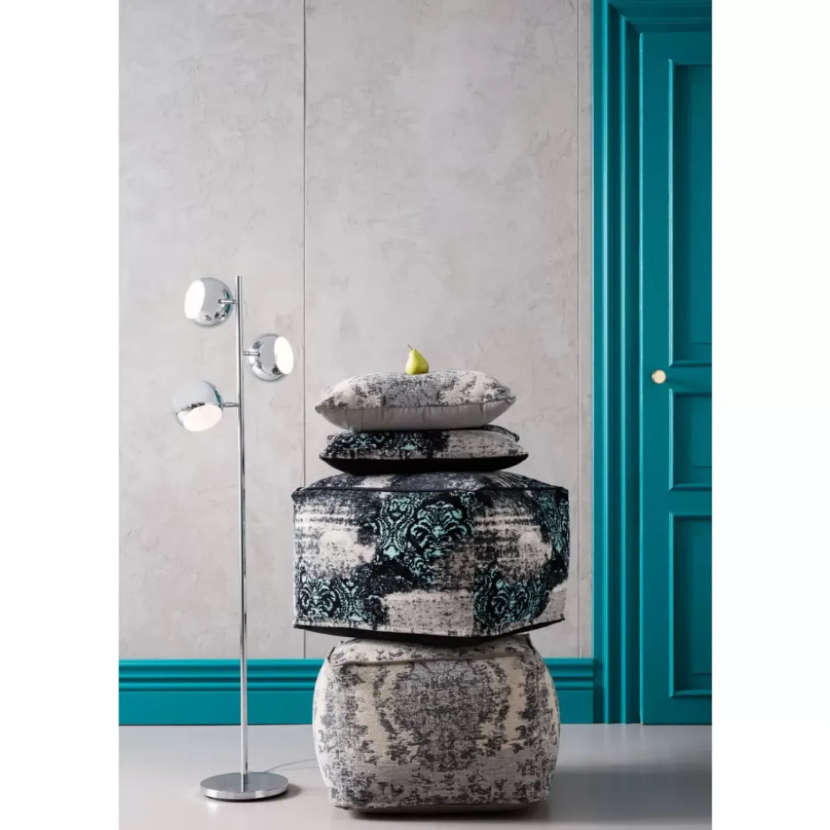 KARE Design Stehleuchte Calotta Chrome- Steh & Bodenleuchten