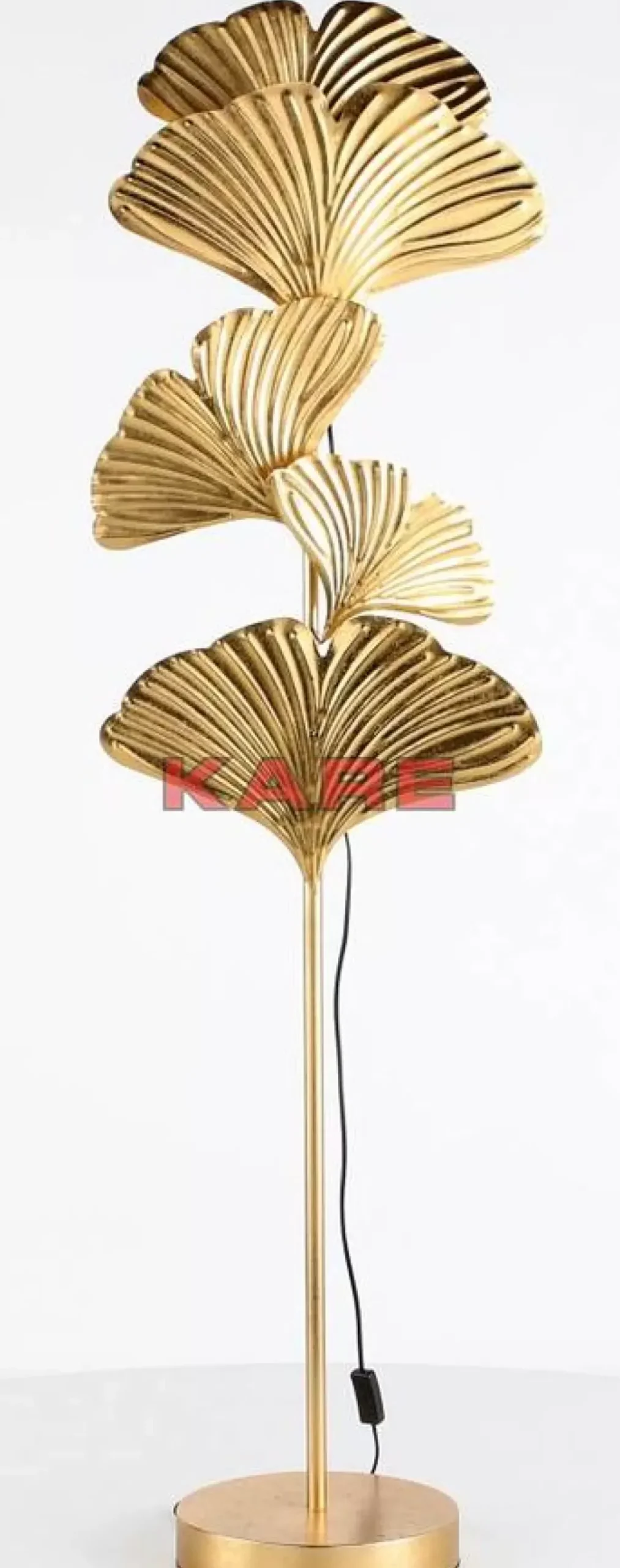 KARE Design Stehleuchte Yuva Gold 160Cm- Steh & Bodenleuchten