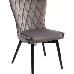 KARE Design Stuhl Black Marshall Velvet Grau- Stühle
