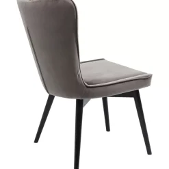 KARE Design Stuhl Black Marshall Velvet Grau- Stühle