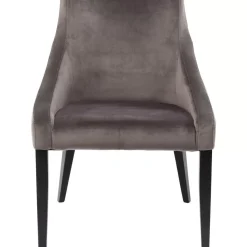 KARE Design Stuhl Black Mode Velvet Grau- Stühle