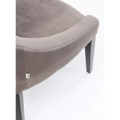 KARE Design Stuhl Black Mode Velvet Grau- Stühle