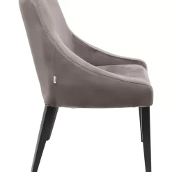 KARE Design Stuhl Black Mode Velvet Grau- Stühle