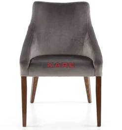 KARE Design Stuhl Mode Velvet Grau- Stühle