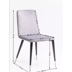 KARE Design Stuhl Montmartre Grau- Stühle
