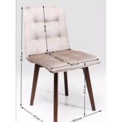 KARE Design Stuhl Moritz Velvet Silbergrau- Stühle