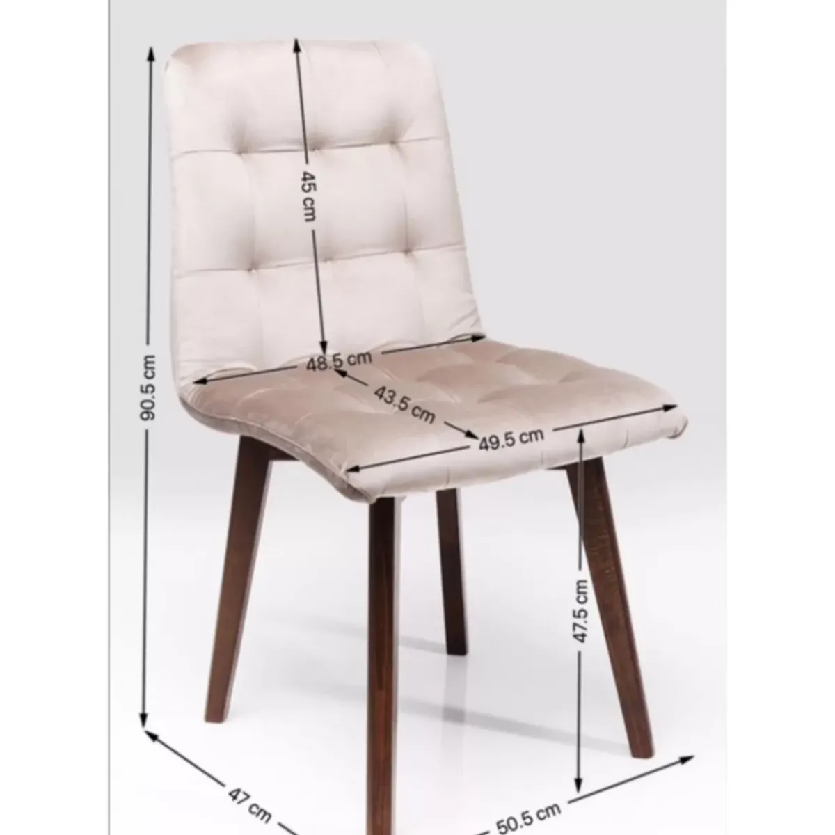 KARE Design Stuhl Moritz Velvet Silbergrau- Stühle