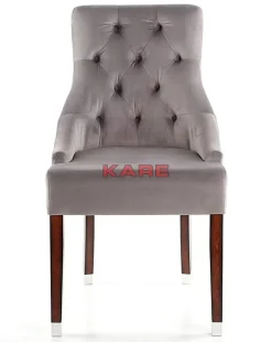 KARE Design Stuhl Prince Velvet Grau- Stühle