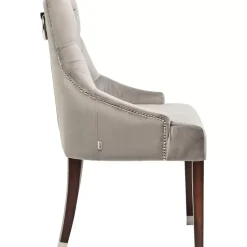 KARE Design Stuhl Prince Velvet Grau- Stühle