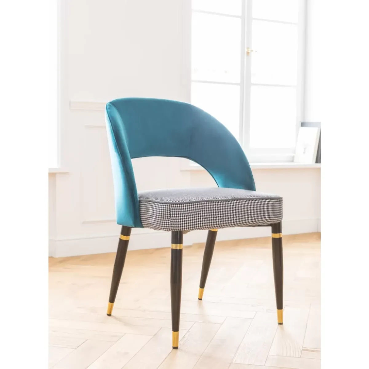 KARE Design Stuhl Samantha Petrol- Stühle