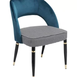 KARE Design Stuhl Samantha Petrol- Stühle